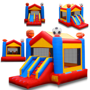 inflatable jump&slide combo